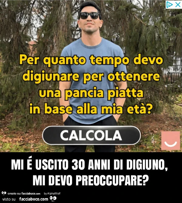 Mi é uscito 30 anni di digiuno, mi devo preoccupare?