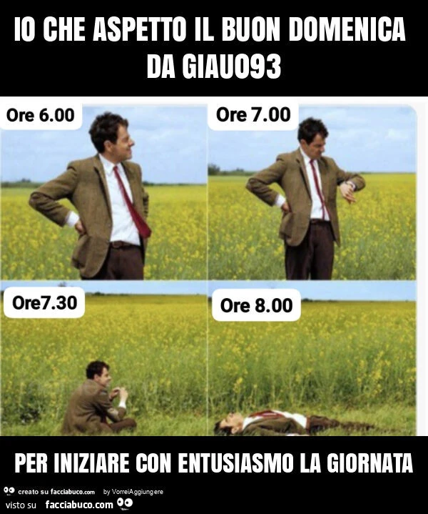 Io che aspetto il buon domenica da giau093 per iniziare con entusiasmo la giornata