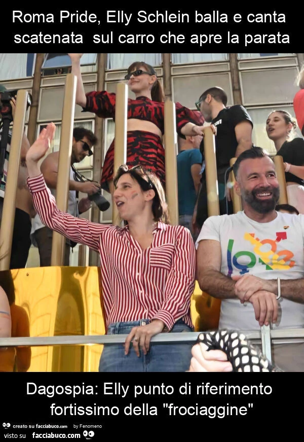Roma pride, elly schlein balla e canta scatenata sul carro che apre la parata dagospia: elly punto di riferimento fortissimo della "frociaggine"
