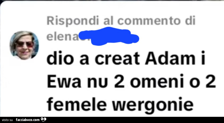 Dio a creat adam i ewa nu 2 omeni o 2 femele wergonie