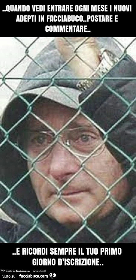 Quando vedi entrare ogni mese i nuovi adepti in facciabuco. Postare e commentare&hellip; e ricordi sempre il tuo primo giorno d'iscrizione