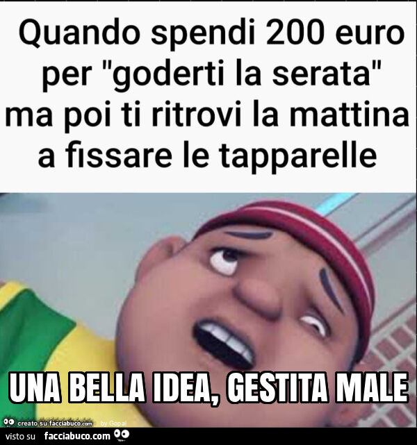 Una bella idea, gestita male