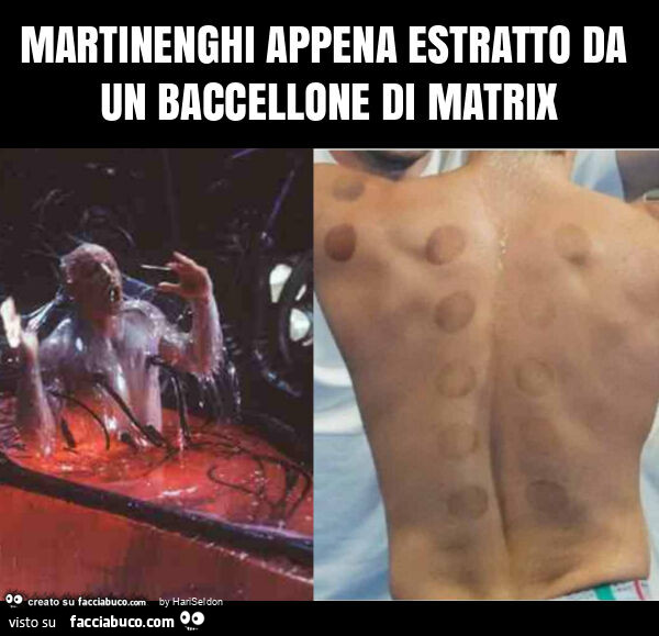 Martinenghi appena estratto da un baccellone di matrix