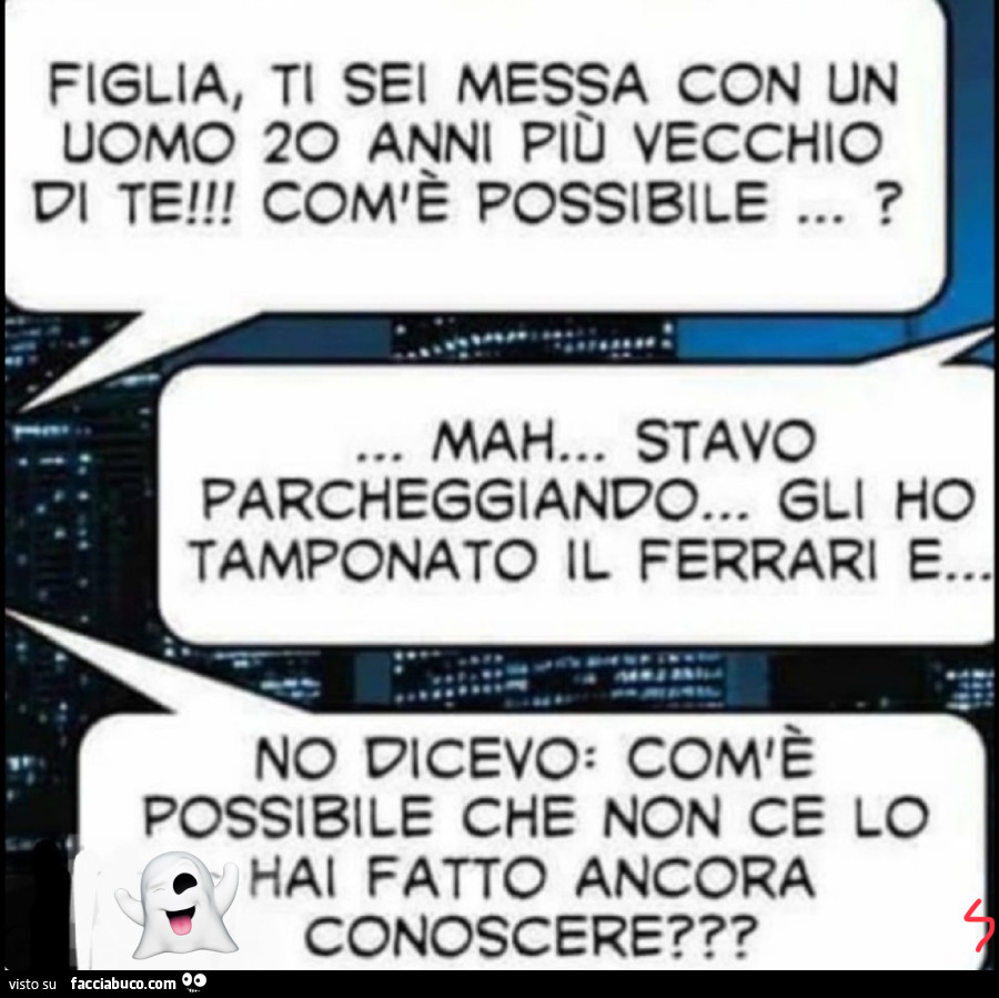 Apprensione dei genitori… . Ma la Ferrari è una garanzia